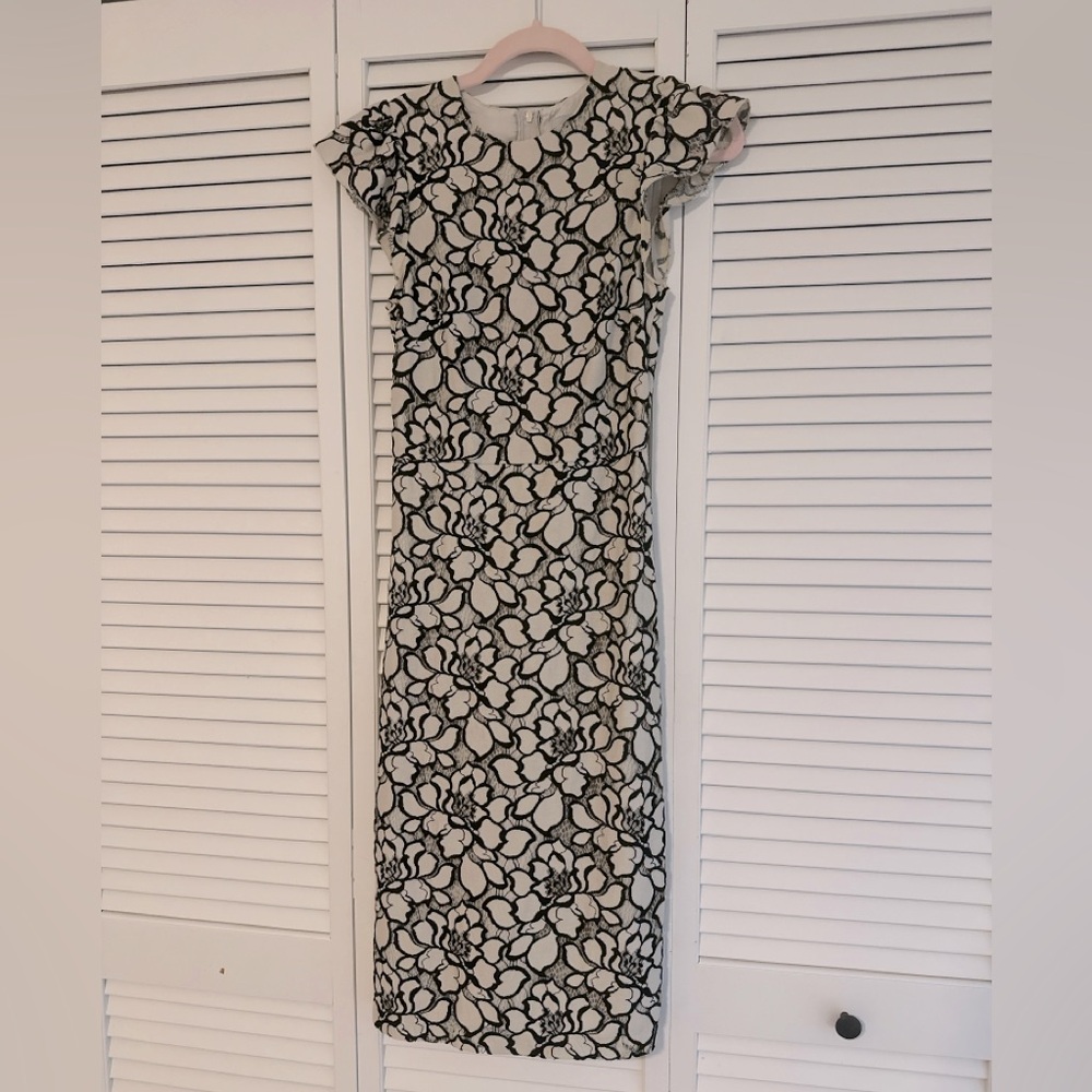 H&M Sheath Lace Midi Dress